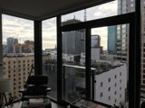 Cityscape View from a Swivel Chair
