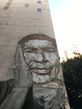 Mural of Man on LA Building