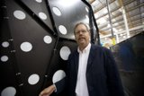 The Polka Dot Wall meets the Business Suit