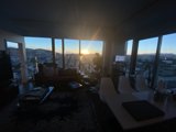 Sunset View from the Penthouse Living Room