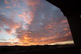 Window to a Serene Sunset