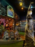 Enchanting Nightscape in a Miniature Village