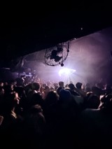 Underground Club Night with Dramatic Ceiling Sculpture