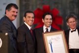 Award-Winning Trio in Sharp Suits