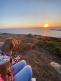 Hilltop Sunset Watcher