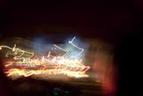 City Lights Amidst a Storm