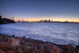 Golden and Bay Bridge at Sunset