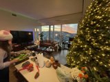 Christmas Cooking in the Living Room