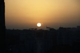 Sunset over Beirut's Urban Skyline