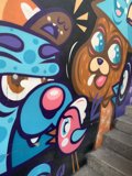 Vivid Cartoon Characters Bring Building to Life