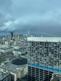 Rainbow over the Urban Skyline