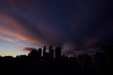 Sunset Over the Urban Metropolis