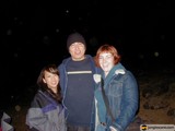 Three Friends Under the Night Sky