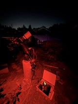 Backyard Astrophotography Setup at Dawn