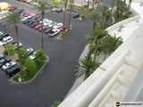 A Bird's Eye View of a Busy Parking Lot