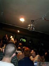 Nightclub Crowd with Disco Ball