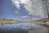 Desert Water and Power Lines