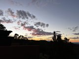 Mountain Sunset with Clouds