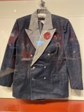 The Blue Suit with a Pop of Red