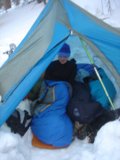 Winter Camping in the Mountains