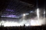 Smoke and Spotlight at Rock Concert
