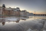 Power Lines and Water of LA River