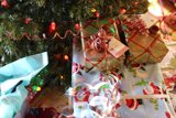A Festive Christmas Tree Loaded with Gifts