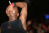 Black Shirted Bass Rusher