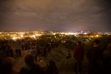 Nighttime Vigil on Hillside