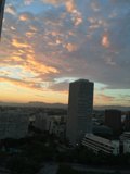 A Glowing Metropolis at Sunset