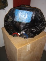 Blue Flag Black Bag