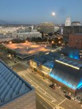 Urban Night View from Rooftop