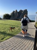 Coastal Walk with Furry Friend