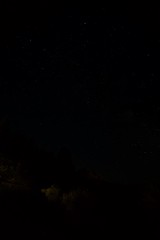 Starry Night Sky Over Mt. Lassen Wilderness