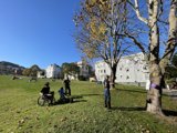Wheelchairs and Bikes in Duboce Park