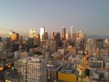 Los Angeles Skyline from High Rise Building
