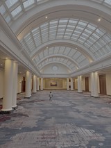 Grand Barrel-Vaulted Atrium with Classical Architecture