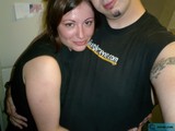 Artistic Couple in T-Shirts and Tattoos