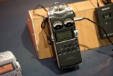 Digital Recorder on Wooden Table