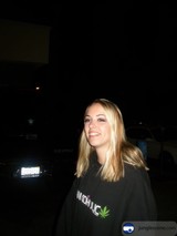 Nighttime Portrait: Tiff with Car