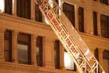 City Fire Truck Outside a Building