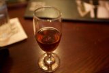 Red Wine on Hardwood Table