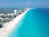Aerial View of the Stunning Cancun Beach