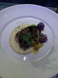 Delicious meal on a white plate
