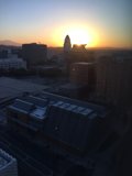 LA City Hall Sunrise Silhouette
