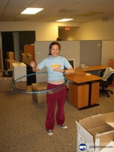 Office Fun with a Hula Hoop