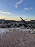 Desert Sunset Metal Sculpture