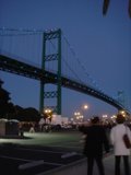Glowing Archway over Urban Freeway
