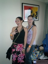 Two Women Posing for a Portrait