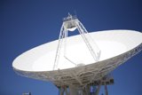 Radio Telescope Dish against Blue Sky